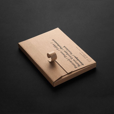 Custom Logo Self Sealing Zipper Tear Book Mailer Shipping Packaging Box With Adhesive Tape