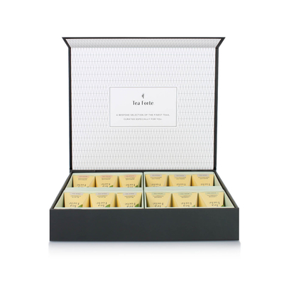 Custom Logo Printed Luxury Tea Gift Packaging Box With Gold Foil Stamping Logo