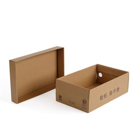 Recycle Corrugated Packaging Box , Brown Cardboard Boxes For Packing Shoes