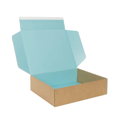 Custom Self Seal Adhesive Packaging Boxes Easy Tear Strip Zipper Mailing Mailer Shipping Box With Zipper