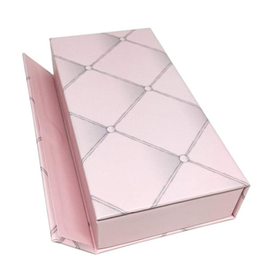 Customise Luxury Pink Press On Nails Packaging Box For Artificial Nails