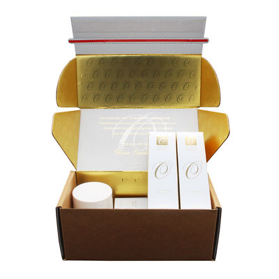 Custom Logo Printing Empty Cosmetic Makeup Beauty peel off self seal postal packaging box