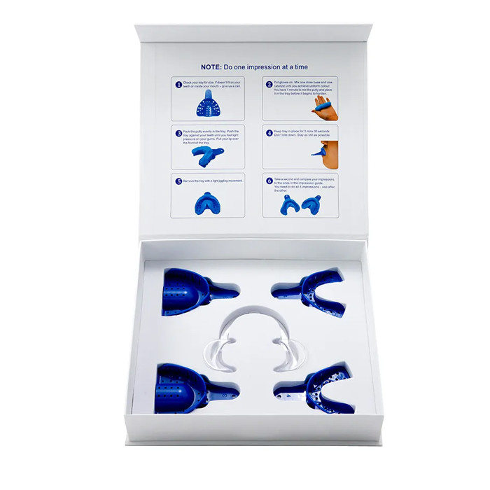 Custom Logo Luxury Teeth Aligner Dental Mold Magnetic Paper Packaging Box