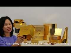 Custom Paper Rose Gold Metalized Boxes Packaging Metallic Mailer Box